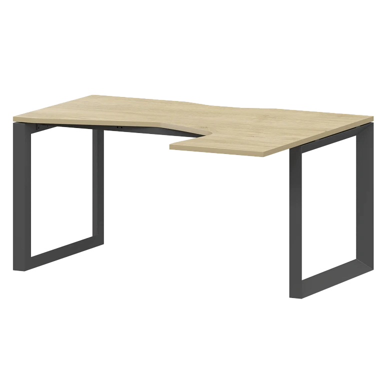 стол эргономичный правый на металлокаркасе protech нтмп.о-040.пр баттл рок/антрацит фото