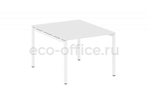 Стол переговорный (1 столешница) METAL SYSTEM QUATTRO 4x4 40БП.ПРГ-1.1 Белый / Белый металл фото