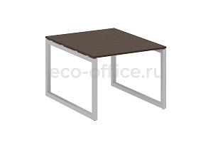 Стол переговорный (1 столешница) METAL SYSTEM QUATTRO 5x5 50БО.ПРГ-1.1 Венге Цаво / Серый металл фото