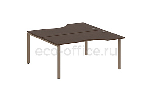 Рабочая станция криволинейная METAL SYSTEM STYLE БП.РАС-СА-2.1 Венге Цаво / Мокко металл фото