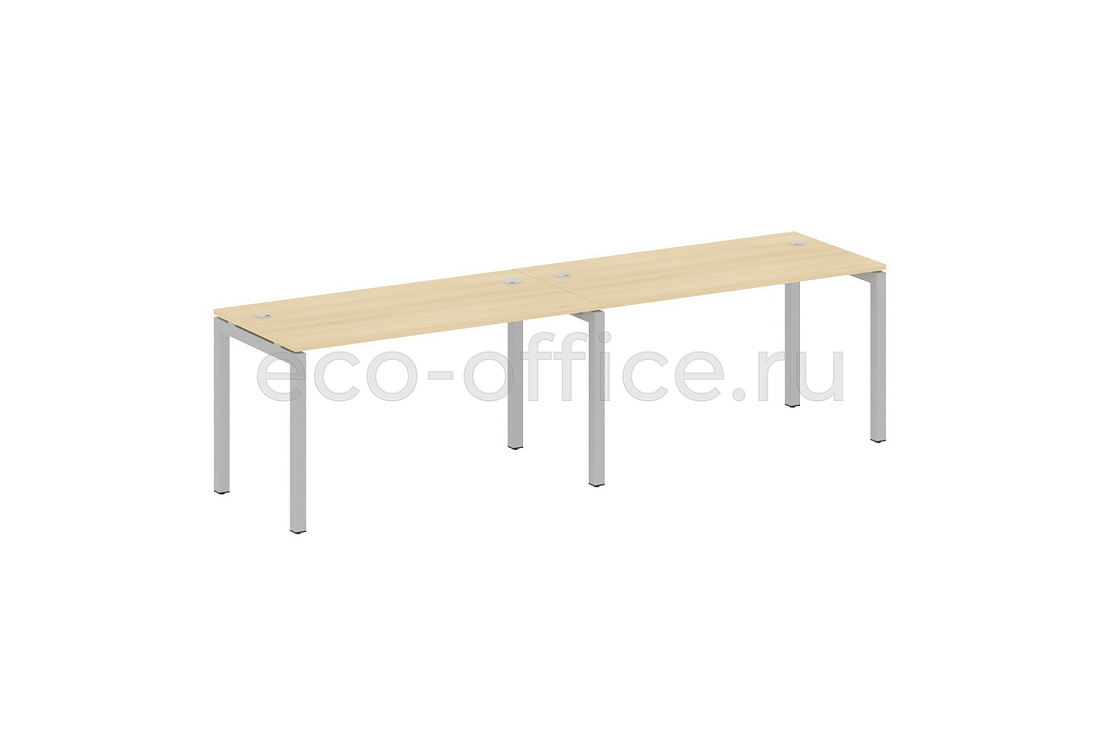 Рабочая станция на 2 рабочих места METAL SYSTEM QUATTRO 5x5 50БП.СМ-2.3 Акация Лорка / Серый металл  стоимость