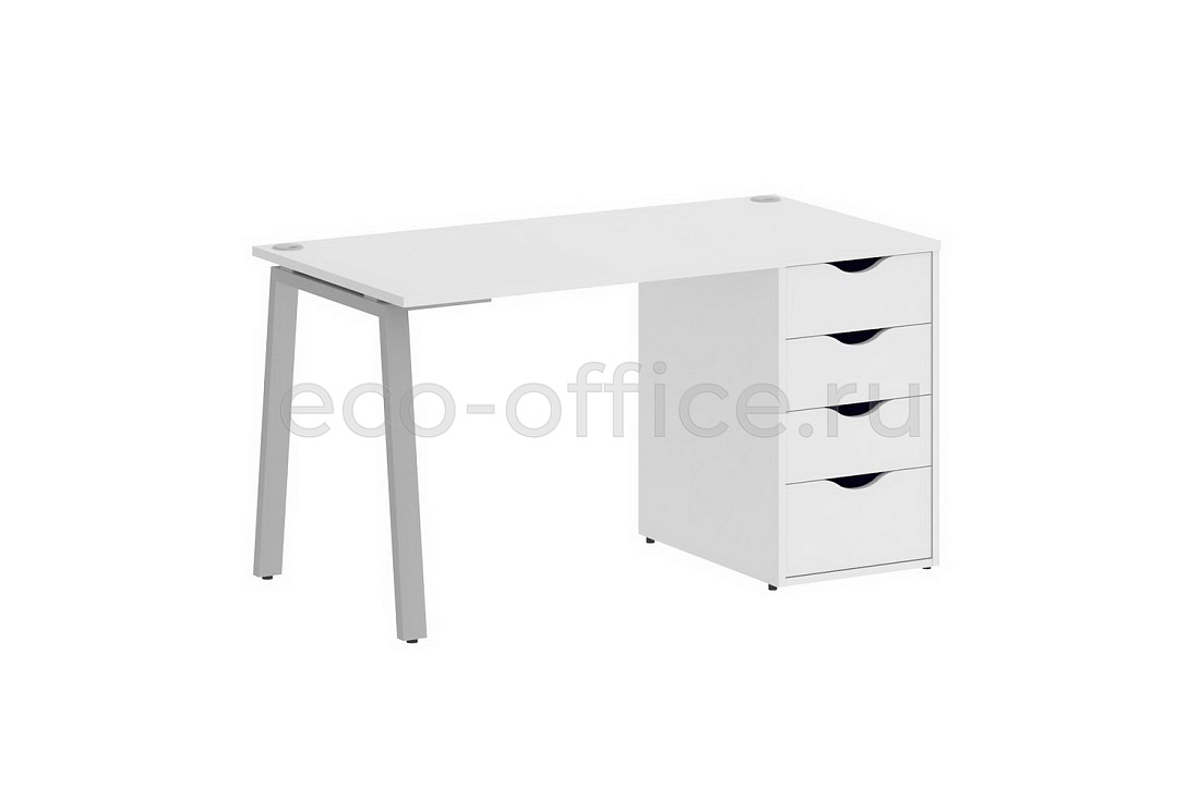 Стол письменный HomeOffice VR.SP-3-138.4.A grey Белый Бриллиант  стоимость