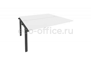 Наборный элемент рабочей станции на П-образном м/к ONIX O.M-2.NRS-4.8 Белый Бриллиант / Антрацит металл фото