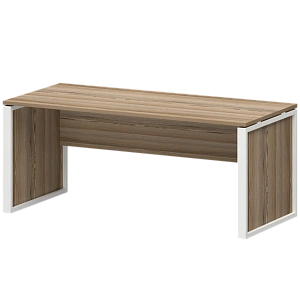 Стол руководителя Protech НТМ-180 Дуб сафари/Белый фото