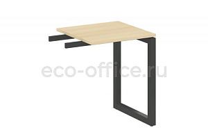Приставной элемент на О-образном м/к METAL SYSTEM QUATTRO 5x5 50БО.ПР-1 Акация Лорка / Антрацит металл фото