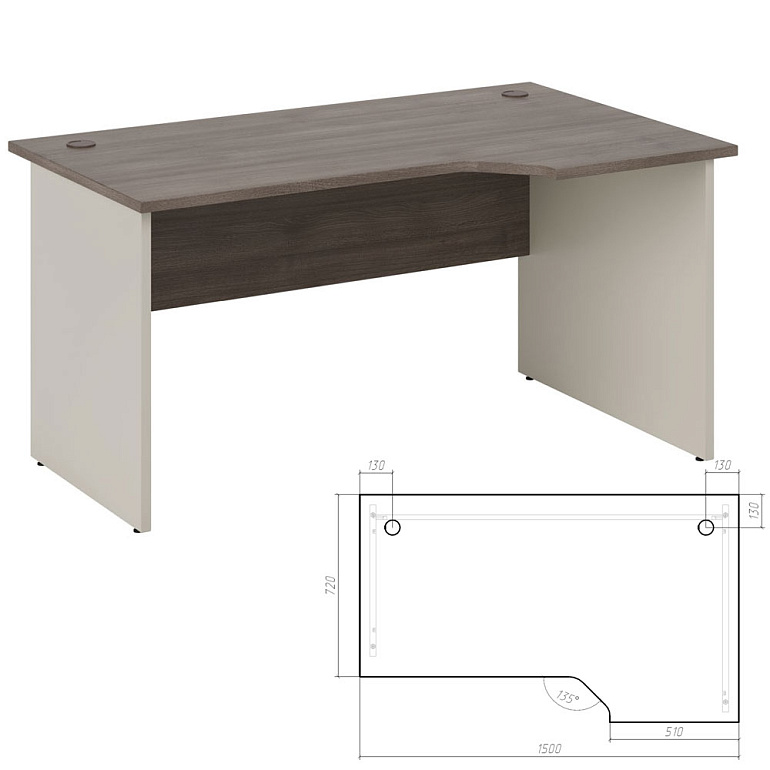 стол эргономичный правый new line nln36315631 фото