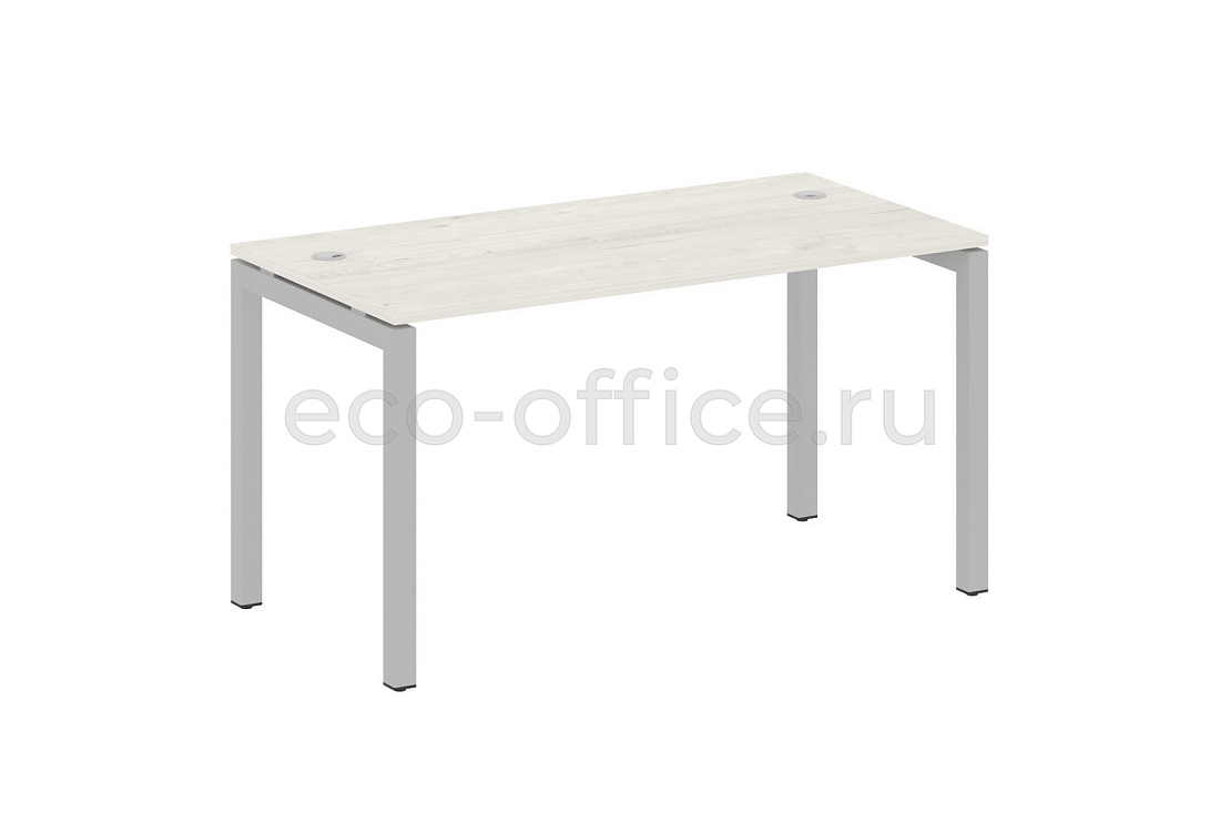Стол письменный METAL SYSTEM QUATTRO 5x5 50БП.СП-3 Дуб Наварра / Серый металл купить в Москве