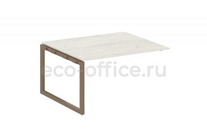 Проходной наборный элемент переговорного стола METAL SYSTEM QUATTRO 5x5 50БО.ППРГ-3 Дуб Наварра / Мокко металл фото
