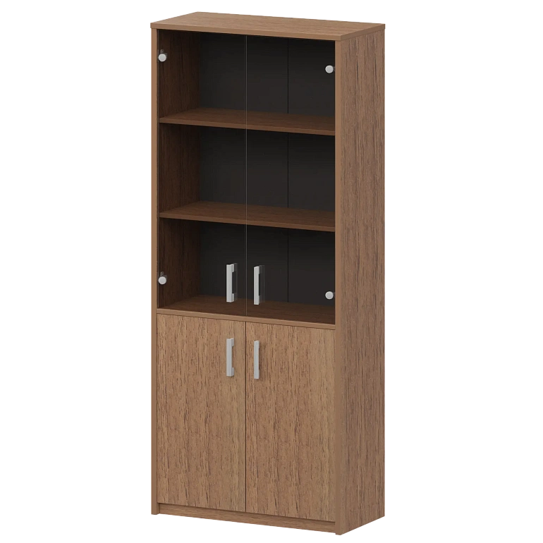 шкаф комбинированный с тонированным стеклом protech а-310/а-стл310тон орех фото