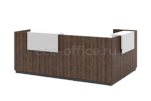 Приемная стойка угловая FASTA Corner TSW Табак / Белый фото