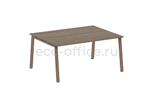 Стол переговорный (1 столешница) METAL SYSTEM STYLE БА.ПРГ-1.4 Вяз Благородный / Мокко металл фото