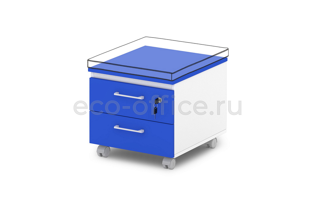 Тумба подкатная низкая SENTIDA COLOR S-96 Голубика  стоимость