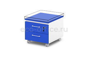Тумба подкатная низкая SENTIDA COLOR S-96 Голубика фото