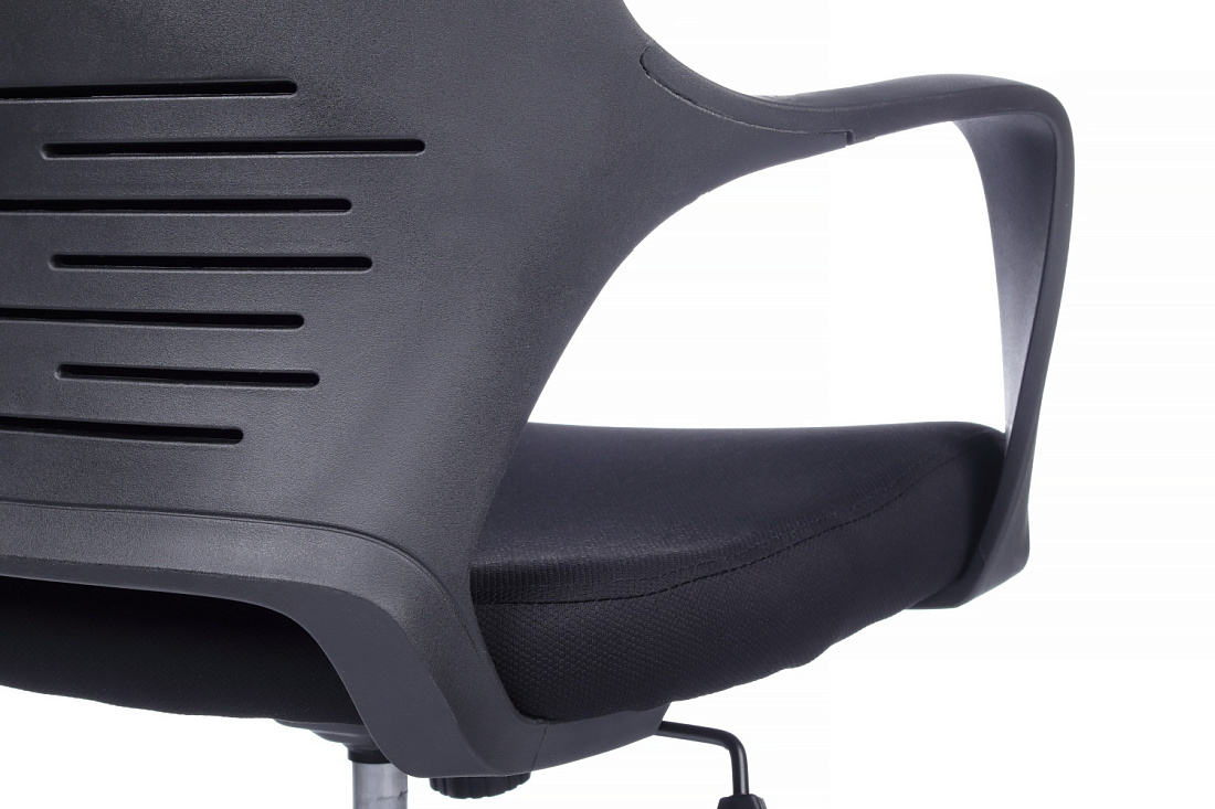 Кресло офисное RV Chair IQ RV 8989 Чёрный пластик / Чёрная ткань  стоимость