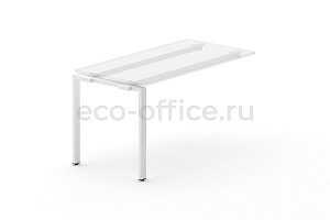 Металлокаркас на П-образной опоре 60x30 для наборного элемента 1000*720 Белый металл фото