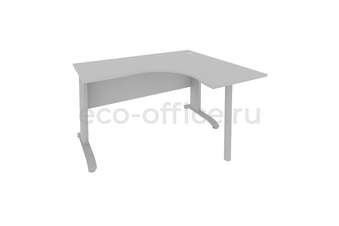 Стол криволинейный правый RIVA Metal ПЛ.СА-3 (R) Серый купить в Москве