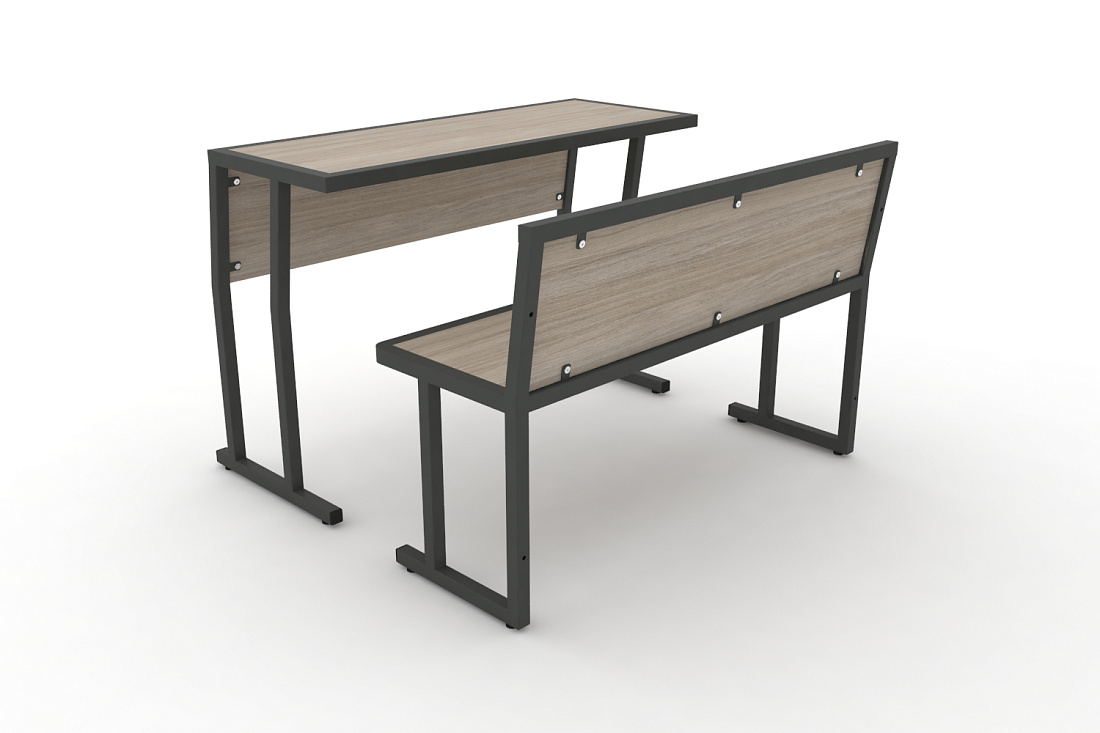 Комплект для первого ряда DESK DKN-1100SPL Дуб Аттик / Антрацит Металл  стоимость