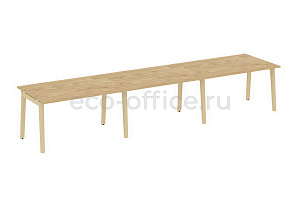 Стол переговорный (3 столешницы) ONIX WOOD OW.PRG-3.3 Тиквуд Светлый / Дуб Светлый фото