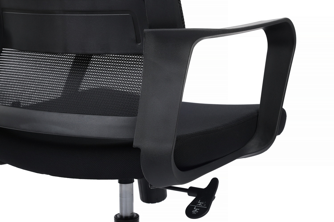 кресло rv chair mint p1029hbe чёрная сетка / чёрная ткань фото