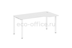 Стол криволинейный правый METAL SYSTEM STYLE БП.СА-1 (R) Белый / Белый металл фото