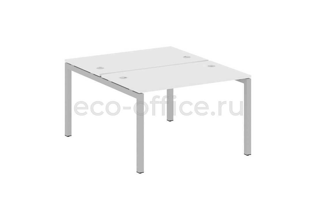 Рабочая станция METAL SYSTEM QUATTRO 5x5 50БП.РАС-СП-2.2 Белый / Серый металл купить в Москве