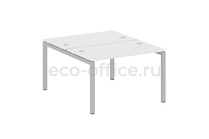 Рабочая станция METAL SYSTEM QUATTRO 5x5 50БП.РАС-СП-2.2 Белый / Серый металл фото