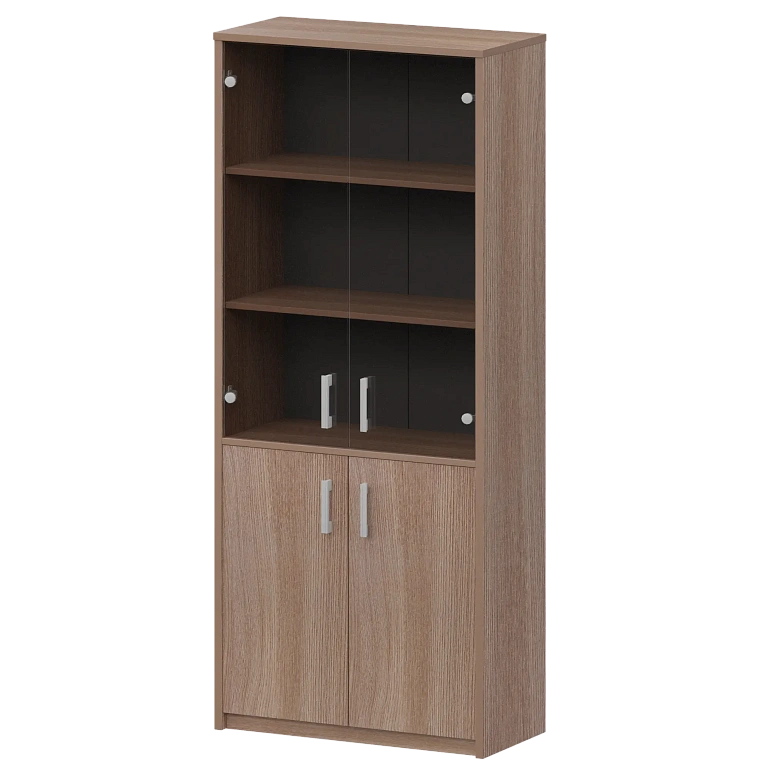 шкаф комбинированный с тонированным стеклом protech а-310/а-стл310тон темный шимо фото