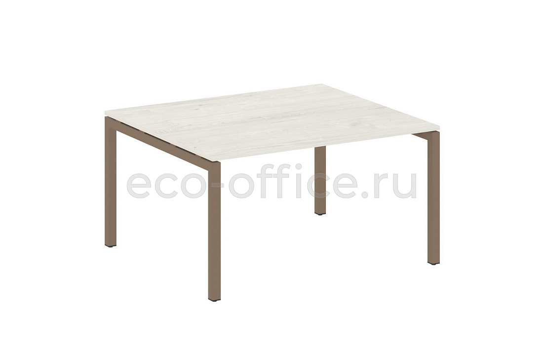 Стол переговорный (1 столешница) METAL SYSTEM QUATTRO 5x5 50БП.ПРГ-1.3 Дуб Наварра / Мокко металл  стоимость