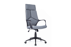 Кресло RV Chair IQ RV 8989 Чёрный пластик / Серая ткань фото