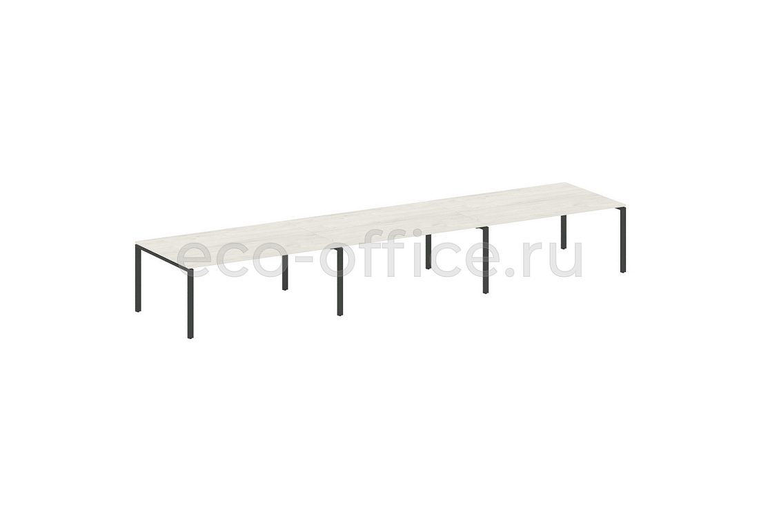 Стол переговорный (3 столешницы) METAL SYSTEM STYLE БП.ПРГ-3.5 Дуб Наварра / Антрацит металл   стоимость