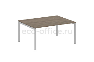 Стол переговорный (1 столешница) METAL SYSTEM QUATTRO 5x5 50БП.ПРГ-1.4 Вяз Благородный / Серый металл фото