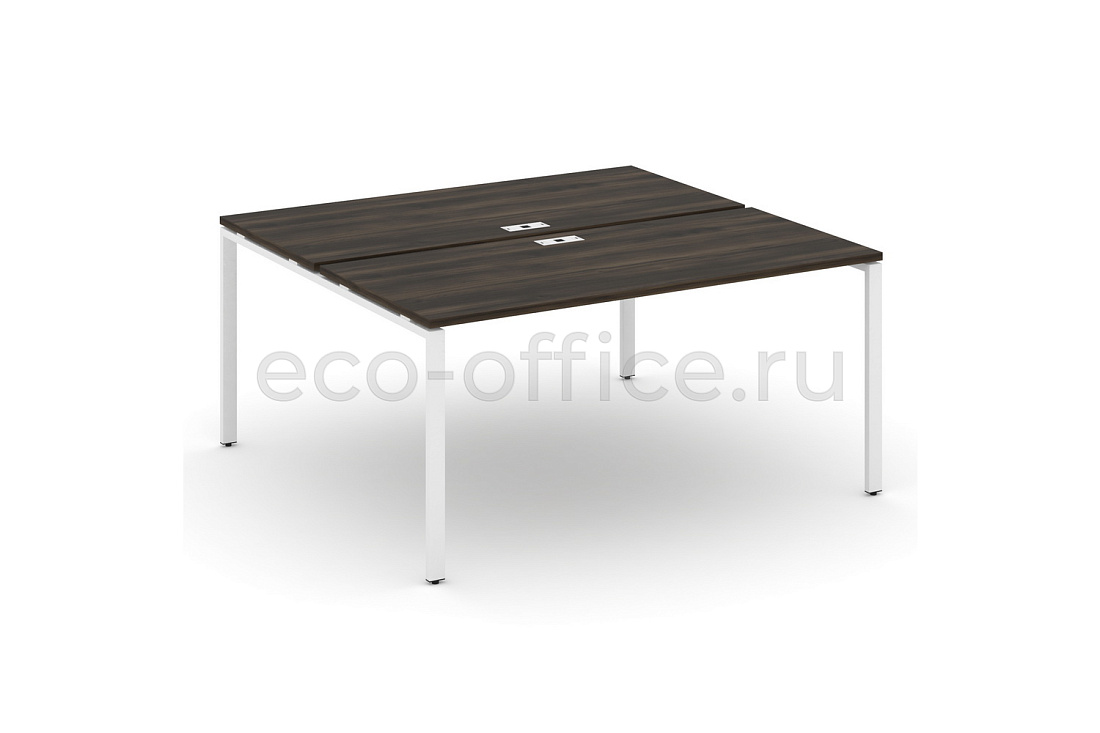 Рабочая станция на 2 места CONCEPT CN.DRS-004 Дуб Мали / Белый металл купить в Москве