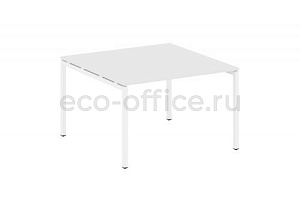 Стол переговорный (1 столешница) METAL SYSTEM QUATTRO 4x4 40БП.ПРГ-1.2 Белый / Белый металл фото