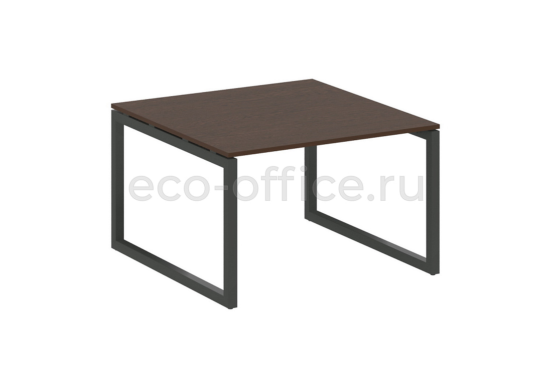 Стол переговорный (1 столешница) METAL SYSTEM QUATTRO 5x5 50БО.ПРГ-1.2 Венге Цаво / Антрацит металл  стоимость