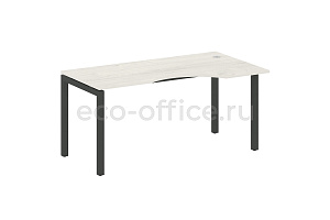 Стол криволинейный правый METAL SYSTEM QUATTRO 5x5 50БП.СА-1 Пр Дуб Наварра / Антрацит металл фото
