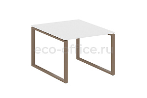 Стол переговорный (1 столешница) METAL SYSTEM STYLE БО.ПРГ-1.1 Белый / Мокко металл фото