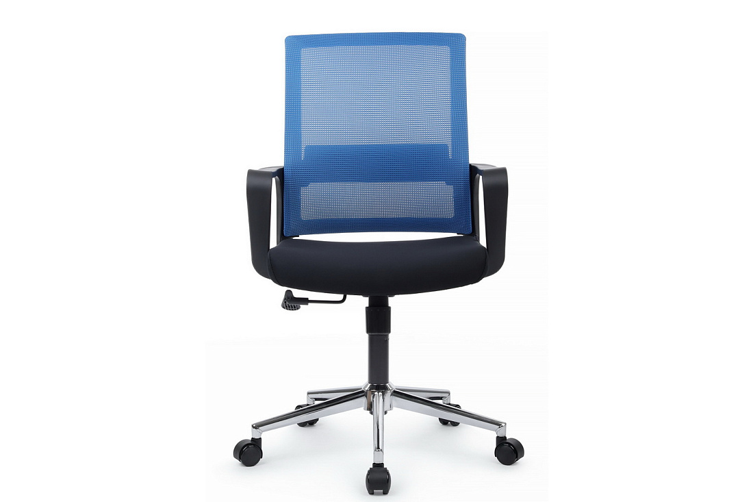 кресло rv chair mint m1029mbe синяя сетка / чёрная ткань фото