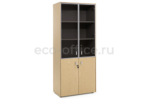 Шкаф комбинированный EXE 101 714 OAK 07 Дуб Светлый / Хром фото