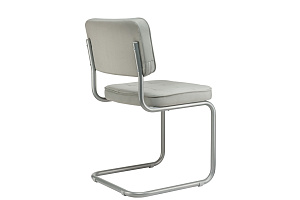 Конференц-кресло ECO-CHAIR COLOMBO Comfort CLM-05 Серый велюр / Серый металл фото