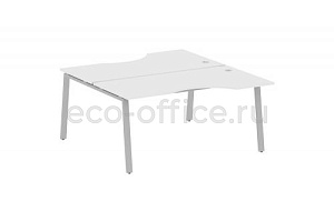 Рабочая станция криволинейная METAL SYSTEM STYLE БА.РАС-СА-2.1 Белый / Серый металл фото
