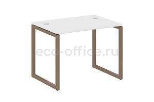 Стол письменный METAL SYSTEM QUATTRO 4x4 40БО.СП-1 Белый / Мокко металл фото