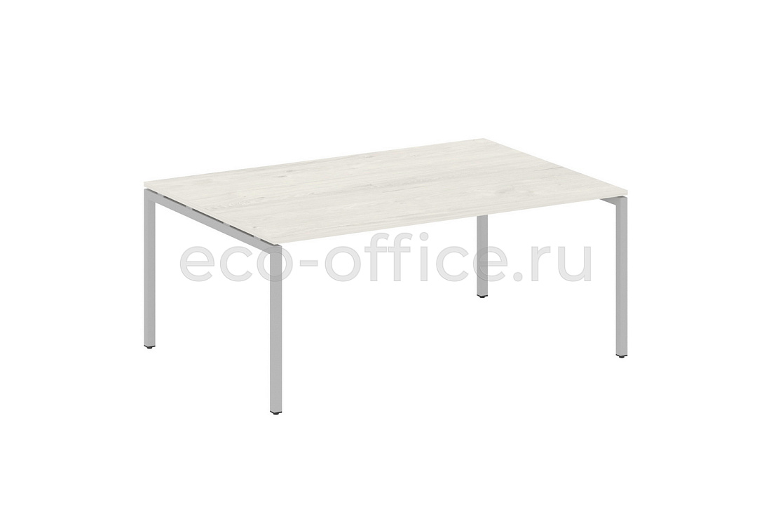Стол переговорный (1 столешница) METAL SYSTEM QUATTRO 4x4 40БП.ПРГ-1.5 Дуб Наварра / Серый металл  стоимость