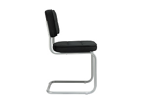 Конференц-кресло ECO-CHAIR COLOMBO Comfort CLM-05 Черный велюр / Серый металл фото