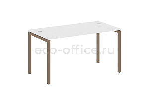 Стол письменный METAL SYSTEM QUATTRO 4x4 40БП.СП-3 Белый / Мокко металл фото