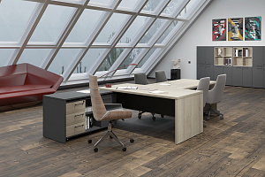 Кабинет руководителя КОРТЕЗ Кронберг / Графит фото