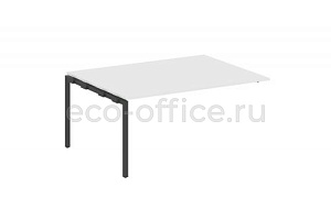 Проходной наборный элемент переговорного стола METAL SYSTEM QUATTRO 4x4 40БП.ППРГ-4 Белый / Антрацит металл фото