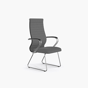 Конференс-кресло Sit 10 B2-119K - UMF(X1) /Kb02/Wh00/K3cL(F55) (Светло-серый) фото