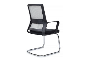 Конференц-кресло RV Chair MINT M1029CBE Серая сетка / Чёрная ткань фото