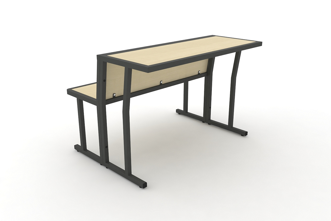 Комплект скамья со столом DESK DKN-1100LS Клен / Антрацит Металл  стоимость