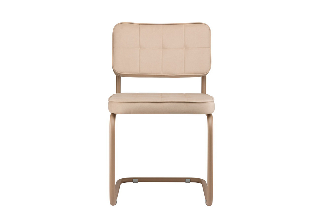 конференц-кресло eco-chair colombo comfort clm-05 бежевый велюр / капучино металл фото
